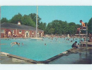 Pre-1980 SWIMMING POOL SCENE Parkersburg West Virginia WV AF2351@