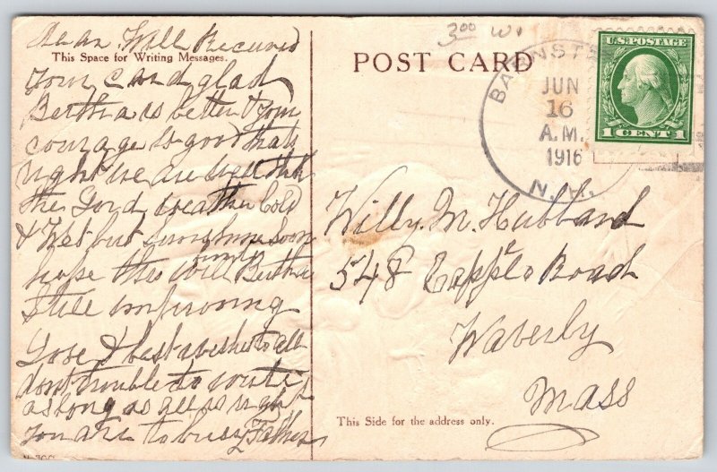 The Lord's Prayer~Thy Will Be Done On Earth As In Heaven~c1910 Vintage Postcard