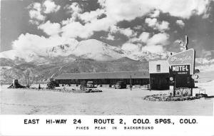 Colorado Springs Colorado Wrangler Motel Real Photo Antique Postcard J53588