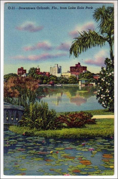 FL - Looking at Downtown from Lake Eola Park, Orlando