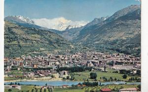 BF24241 aosta panorama sullo sfondo la calena del grand c italy front/back image