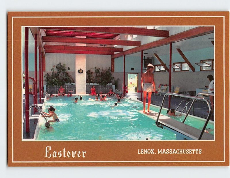 Postcard Indoor pool, Eastover, Lenox, Massachusetts