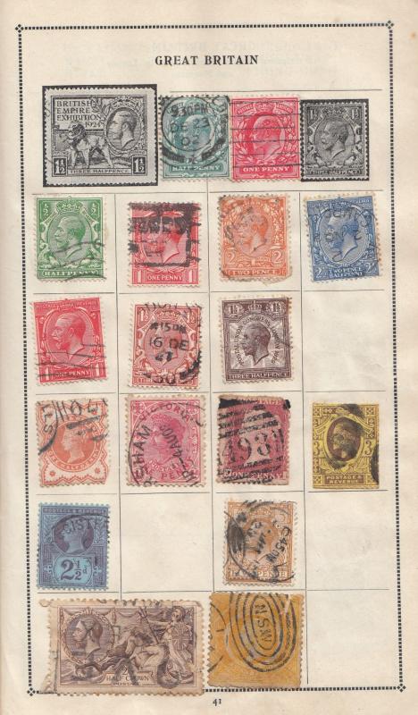 Great Britain Sandringham Victorian Postmark Stamp Antique Collection