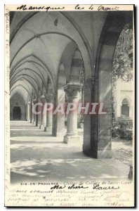 Old Postcard Aix en Provence Cloister of the Sacred Heart College