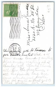 1940 Post Office Building Belleville Kansas KS Martins RPPC Photo Postcard