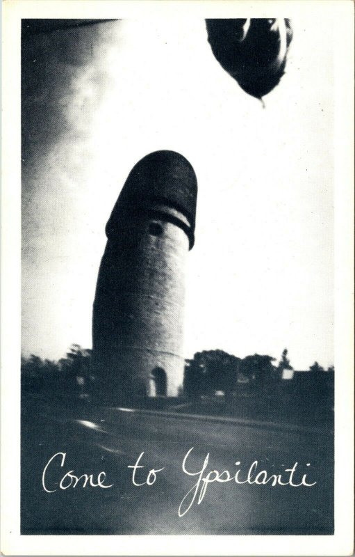 RARE - BILL SIEMERS - PIN HOLE CAMERA Ypsilanti, Michigan, Water Tower POSTCARD