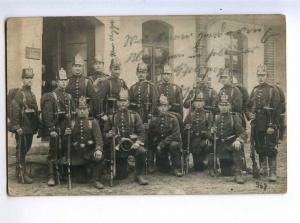 214035 WWI GERMANY PADEBORN soldiers Vintage photo RPPC