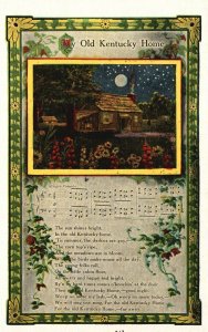 Vintage Postcard 1956 My Old Kentucky Home Song Composer Stephen Foster