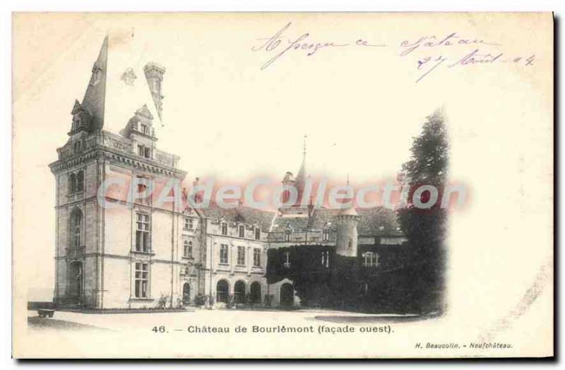 Postcard Old Chateau De Bourlemont