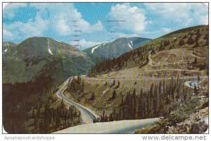 Colorado Denver Looking West From The Summit Of Loveland Pass 1959