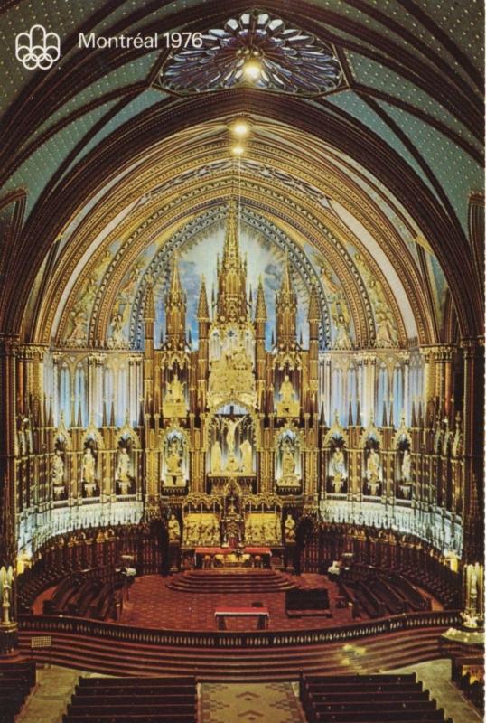 L'Eglise Notre-Dame Notre Dame Church Montreal Quebec QC 1976 Postcard D17