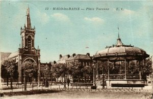 CPA MALO-les-BAINS Place Turenne Église (983555)