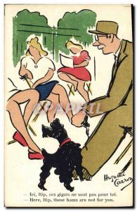 Postcard Old Army Dog Gigots