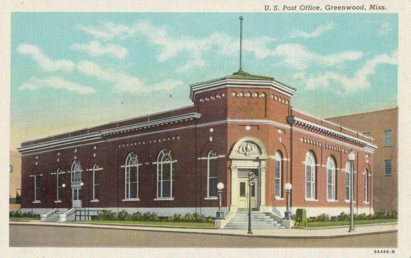 GREENWOOD , Mississippi , 1910s ; Post Office