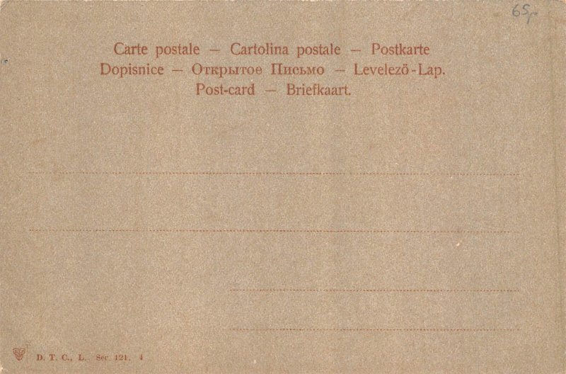 Anthropomorphic Humanized Chicks Caught by Wind Umbrella Poultry postcard C317