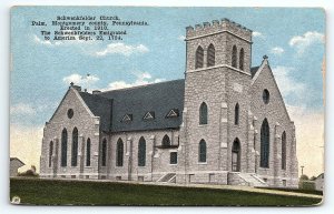 c1910 PALM PENNSYLVANIA SCHWENKFELDER CHURCH MONTGOMERY COUNTY  POSTCARD P4148