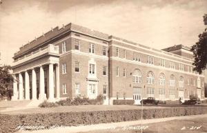 Salina Kansas birds eye view Memorial Auditorium real photo pc Z19570