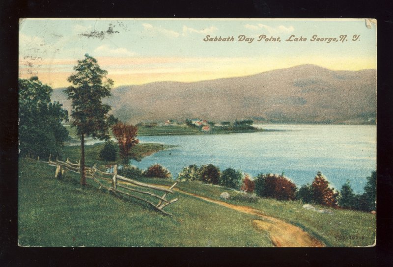 Lake George, New York/NY Postcard, Sabbath Day Point