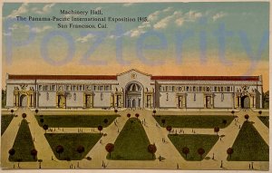 Machinery Hall Pan Pacific Expostion 1915   San Francisco 