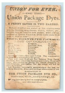 1880s Union Package Dyes Comical Boy & Horse Irish Mollie P98