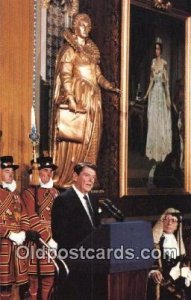 Westminister Abbey's Royal Gallery Ronald Regan 40th USA President Unused 