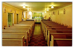 CEDAR LAKE, Indiana IN ~ Chapel Interior STELLA MARIS RETREAT HOUSE  Postcard