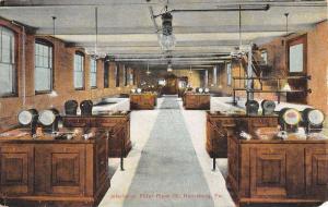 Harrisburg Pennsylvania Filter Plant Interior Office Antique Postcard K25674