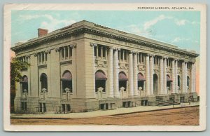 Atlanta Georgia~Carnegie Library~Vintage Postcard