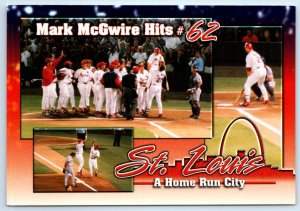 ST. LOUIS, MO Home Run City MARK McGWIRE #62 ~ 1998 Busch Stadium Postcard