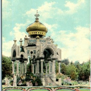 c1910s St Louis, MO Forest Park Pagoda Litho Photo Postcard NICE Unposted A47