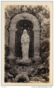 RP: Niche of Statue , Grotto , Iowa , 10-20s