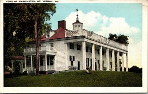 Vtg 1920s Home of George Washington Mt Vernon Virginia VA Postcard