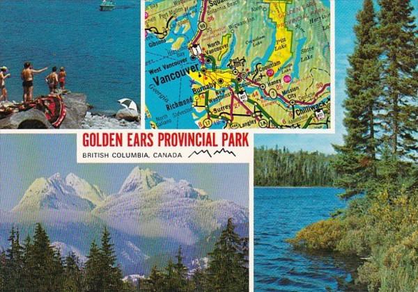 Canada British Columbia Golden Ears Provincial Park With Map