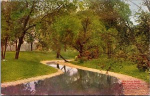 Illinois Chicago Washington Park Wading Pool Below Spring