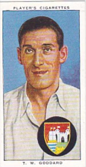 Player Cigarette Card Cricketers 1938 No 10 T W Goddard Gloucestershire & ...