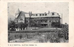 A85/ Clifton Forge Virginia Va Postcard C&O Railroad Hospital 1906 Building 2