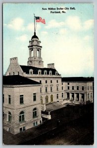 New Million Dollar City Hall   Portland   Maine   Postcard