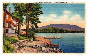 Postcard HOUSE SCENE Tupper Lake New York NY AP4369