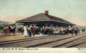 U.&D.R.R. Station, Tannersville, NY, USA Railroad Train Depot Unused 