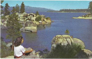 Big Bear Lake in San Bernardino Mountains California at 6,000ft.