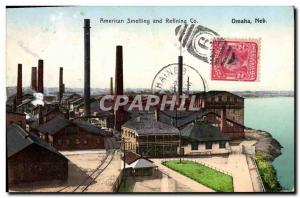 Old Postcard American Smelting And Refining Co Omaha Neb Refinery