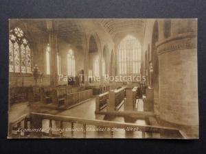 Herefordshire: Leominster Priory Church, Chancel & Choir West - Old Postcard