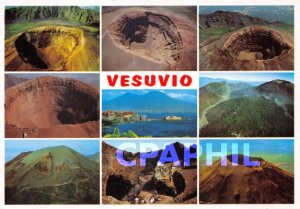 Postcard Modern Vesuvio volcano