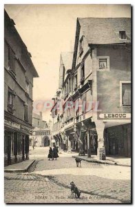 Dinan Old Postcard Old houses Rue de l & # 39 & # 39apport