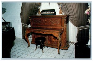 c1950 Rare Inlaid Piano From London Liberace Museum Las Vegas Nevada NV Postcard