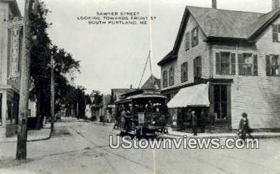 Real Photo, Sawyer Street in South Portland, Maine