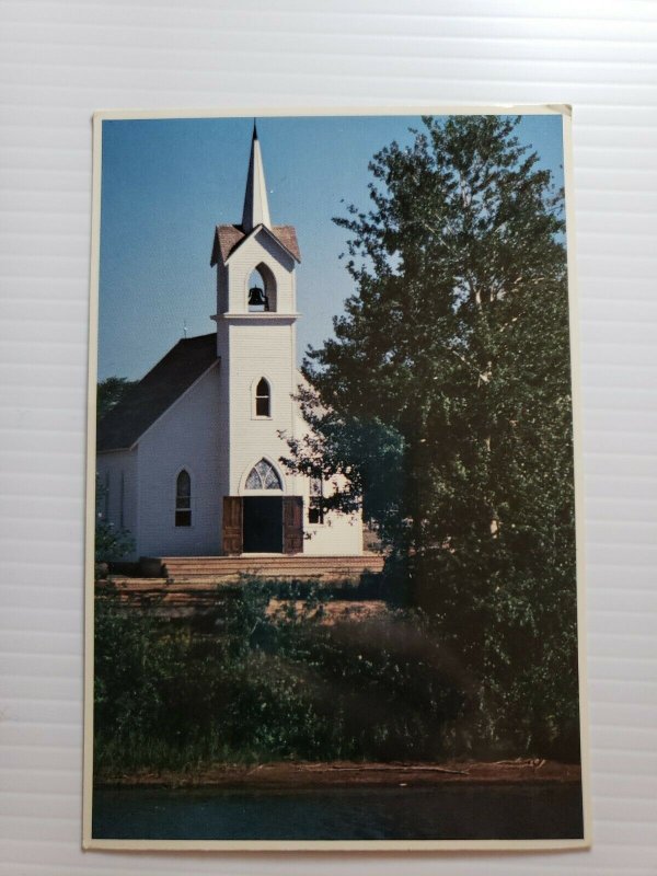 Vintage Postcard Coldwater Road Chapel Crossroads Village Michigan 1986 unposted