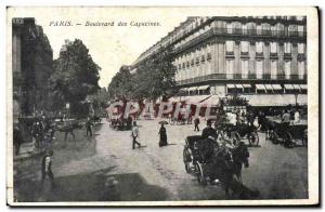 Old Postcard Paris Boulevard Des Capucines