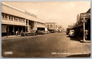 Vtg Avenida Guerrero Nuevo Laredo Tamps Mexico RPPC Real Photo Postcard