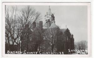 Court House Savannah Missouri 1950s RPPC Real Photo postcard